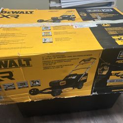 Dewalt xR Lawnmower With 2 Batterys And 2 Chargers 