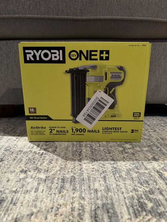 *NEW* Ryobi 18 Gauge Brad Nailer (P321)
