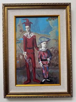 Picasso hand painted signed Gold framed antique collection van gogh matisse era