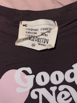French Pastry Graphic T-Shirt XS