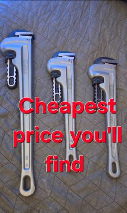 RIDGID Aluminum Pipe Wrenches 18inch and 24inch