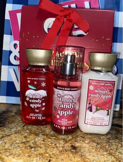 Bath & body works winter Candy Apple set