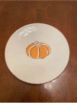 Ceramic Fall Pumpkin Halloween Decorative Plate Portugal