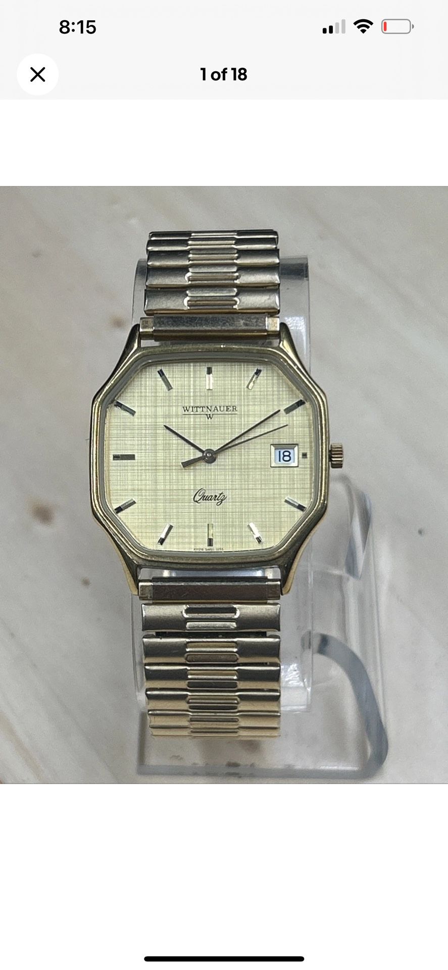 🌝🌝Super Rare Elegant Hexagonal Wittnauer W-Series Men Watch SWISS 1980s🌝🌝