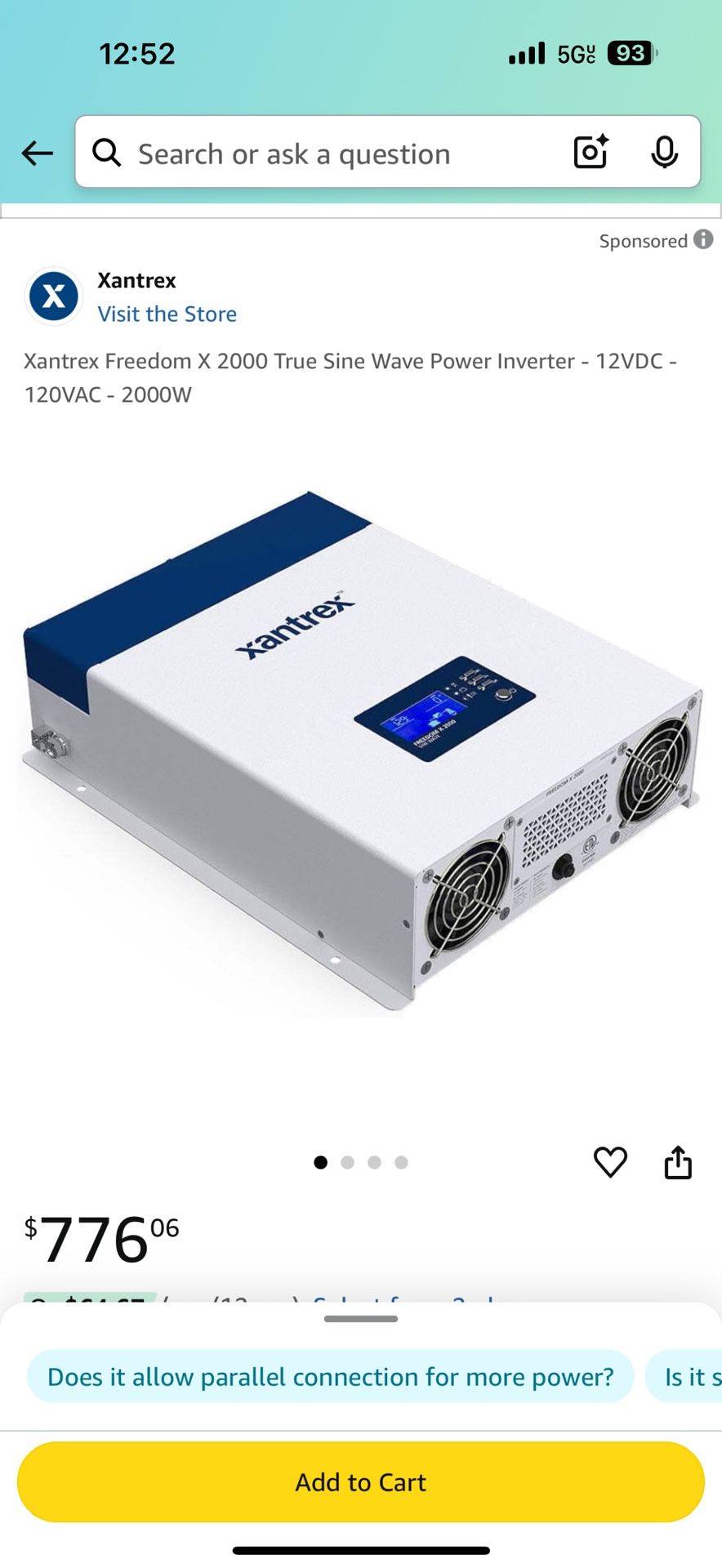 Freedom x 2000 Watt Inverter