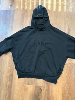 Black Essentials Hoodie