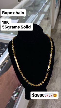 10K gold rope chain