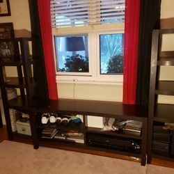 Tv Stand With Bookshelves 