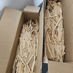 Case of 10,000 Craft Sticks/Ice Cream Sticks/Natural Wood