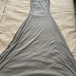 Universal Thread Maxi Dress Gray XS Spaghetti Strap A-Line Casual