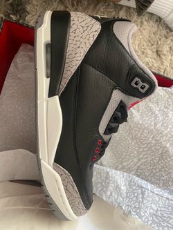 Air Jordan 3 Retro Black/Fire Red-Cement Grey