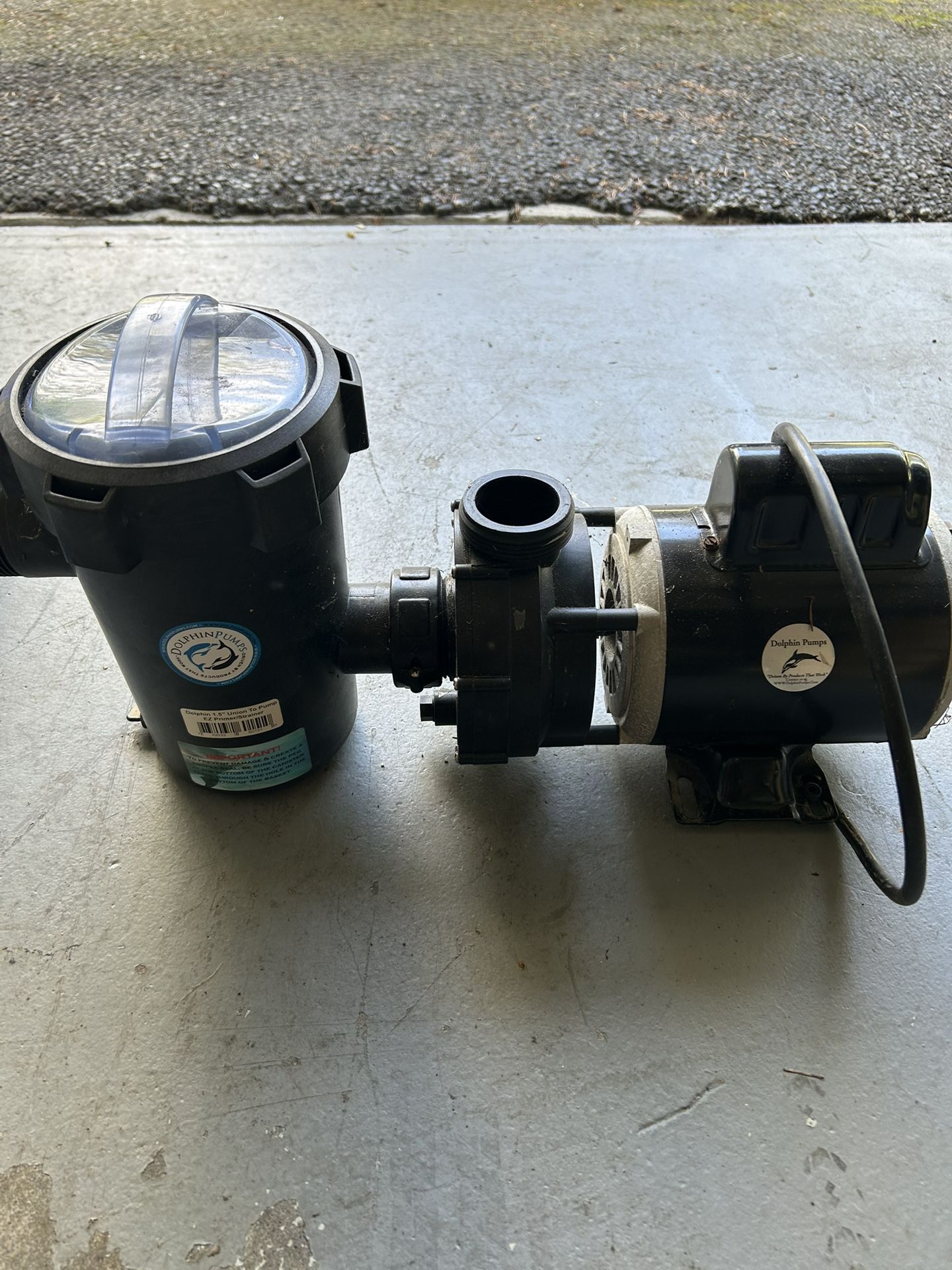 Pond Pump(Dolphin Pump – Model K55MYGRD-9025 – $300