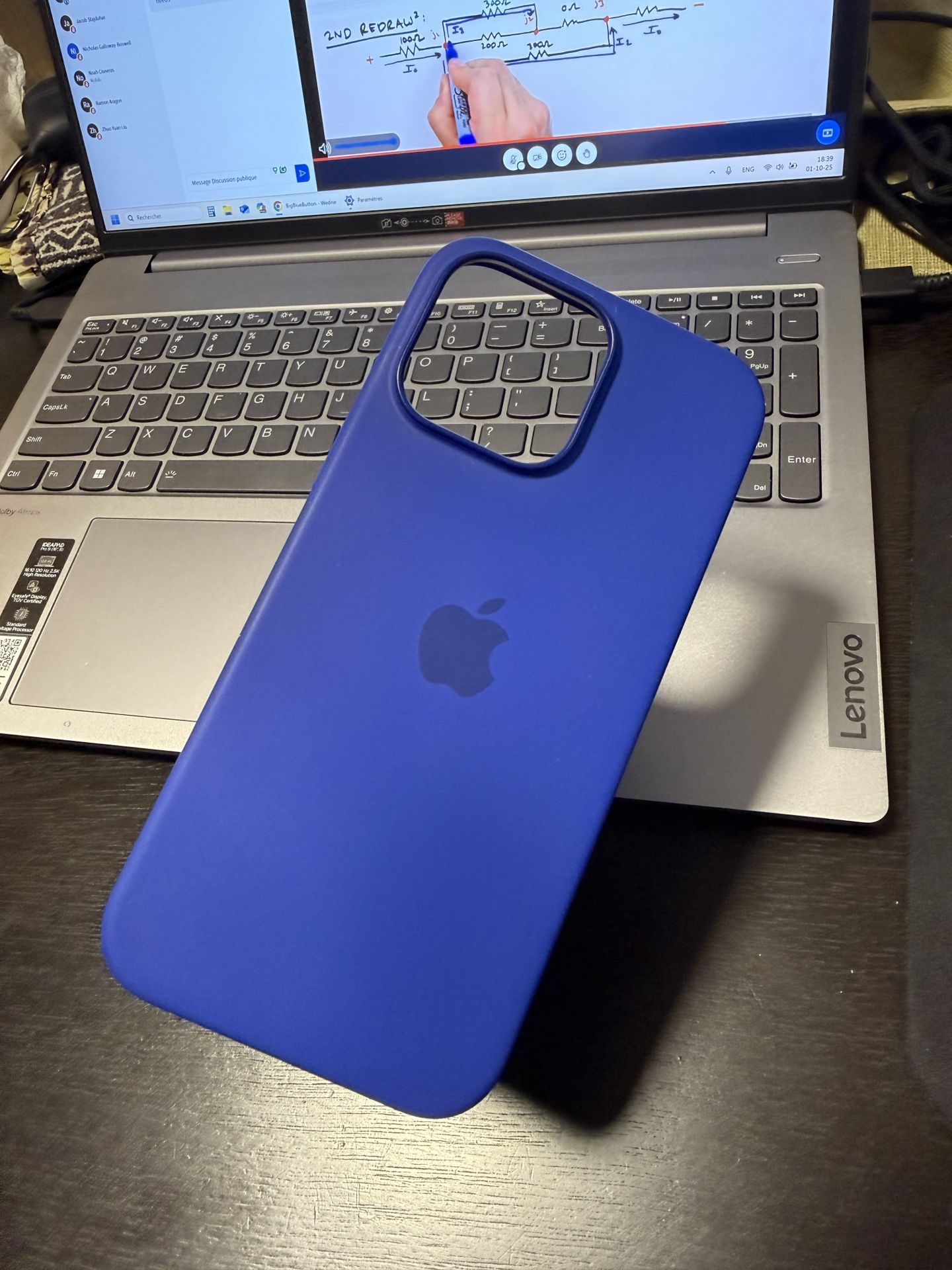 Ultramarine Apple Silicone Case iPhone 16 Pro Max