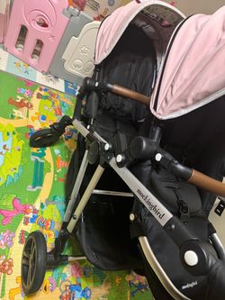 Mockingbird double seat stroller and car seat adapter