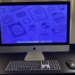 2019 Apple iMac 27-inch 5k display 32gb ram  500gb drive - wireless keyboard and mouse  Works great   Open to trades  You can test before buying   Tha
