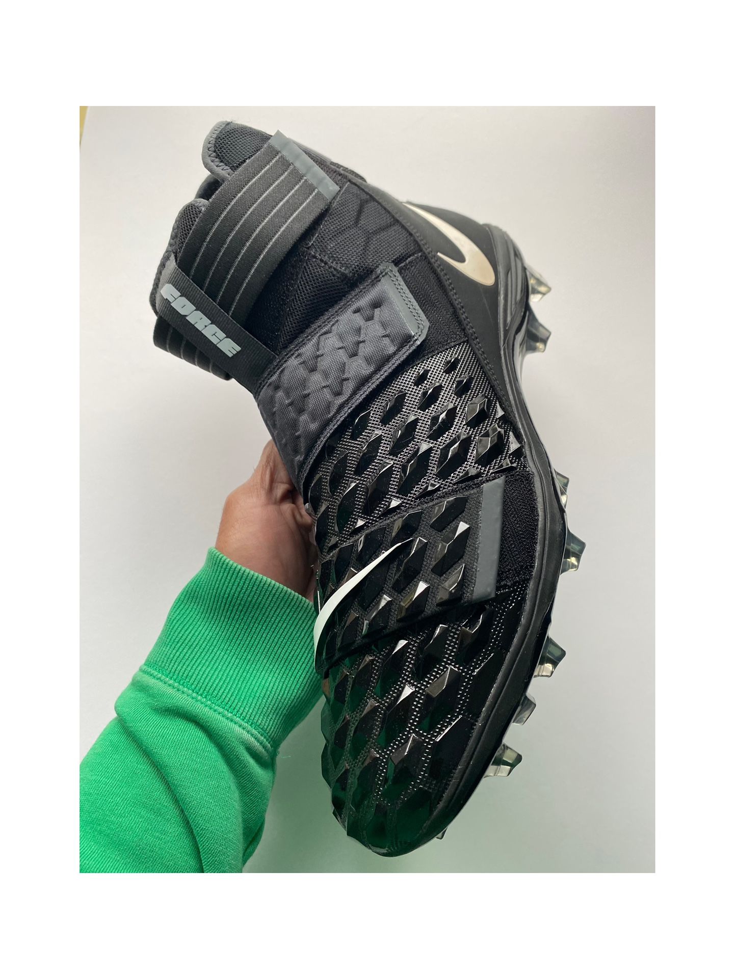 Nike Force Savage Elite 2 TD Football Cleats Black Men’s Sz 15 New No Box
