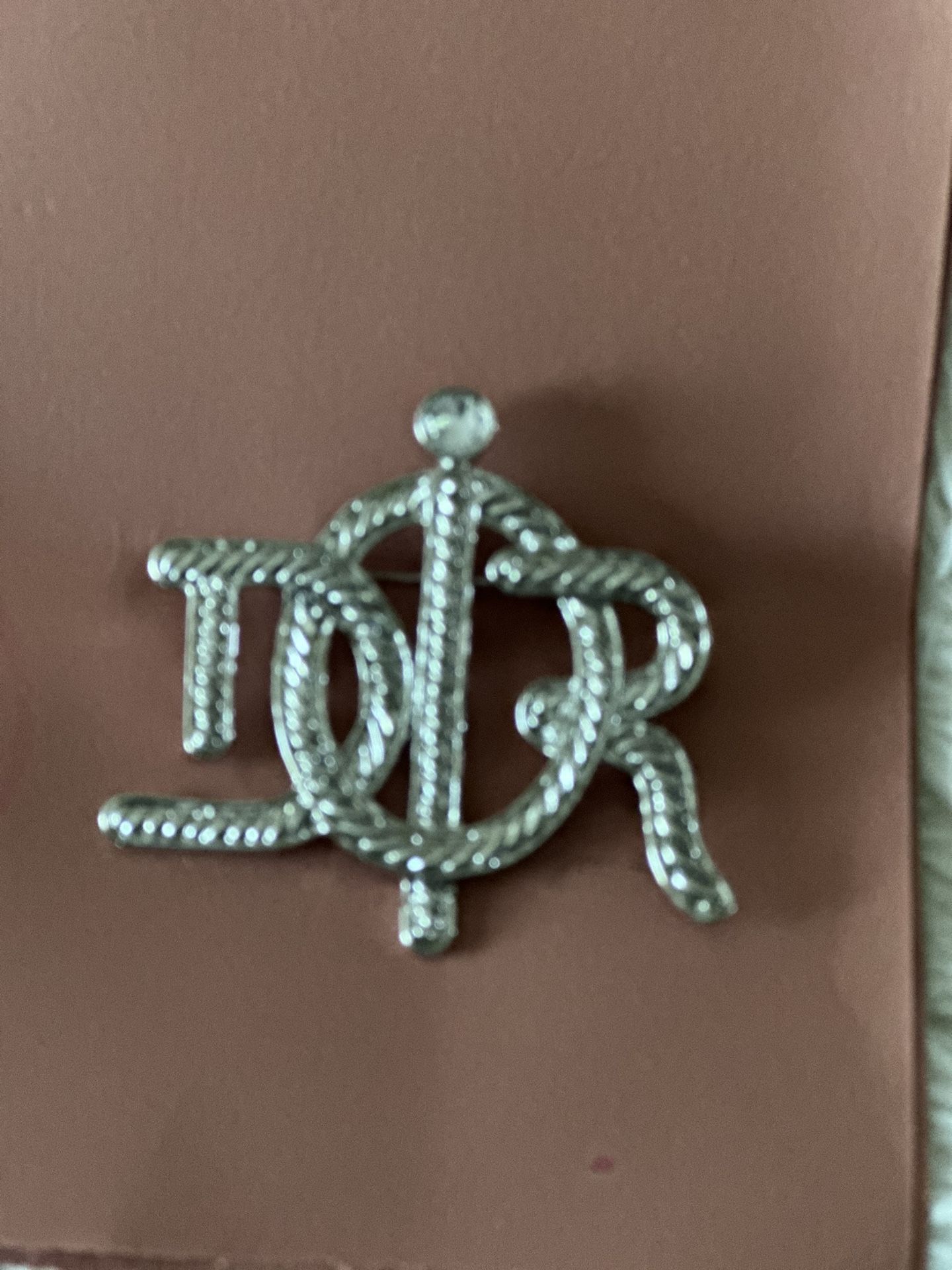 D-i-o-r Brooch