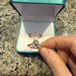 Silver 925 Ring Set Size 6.5