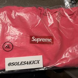 Supreme FW25 Box Logo Hoodie Magenta Color Size XL