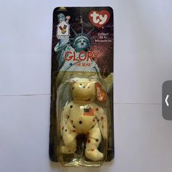 TY GLORY The Bear 1997 ERROR 1993 tag!  Mc Donalds Beanie Baby RARE RETIRED 
