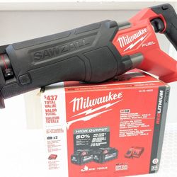 M18 Milwaukee FUEL Sawzall + XC 6.0 HIGH OUTPUT Starter Kit 