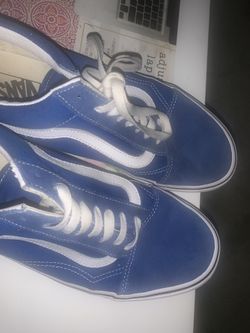 Vans Old Skool Lapis Blue & White Skate Shoes 751505 Size 10.5
