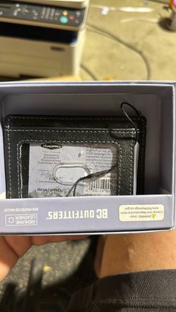 BC Outfitters RoadPro RFID Slim Leather Wallet