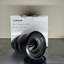 Tamron 28-75mm F/2.8 Di III VXD G2 Sony E-Mount Full Frame Lens