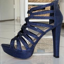 Royal blue heels