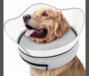 Supet Inflatable Dog Cone Collar With Protective Shield
