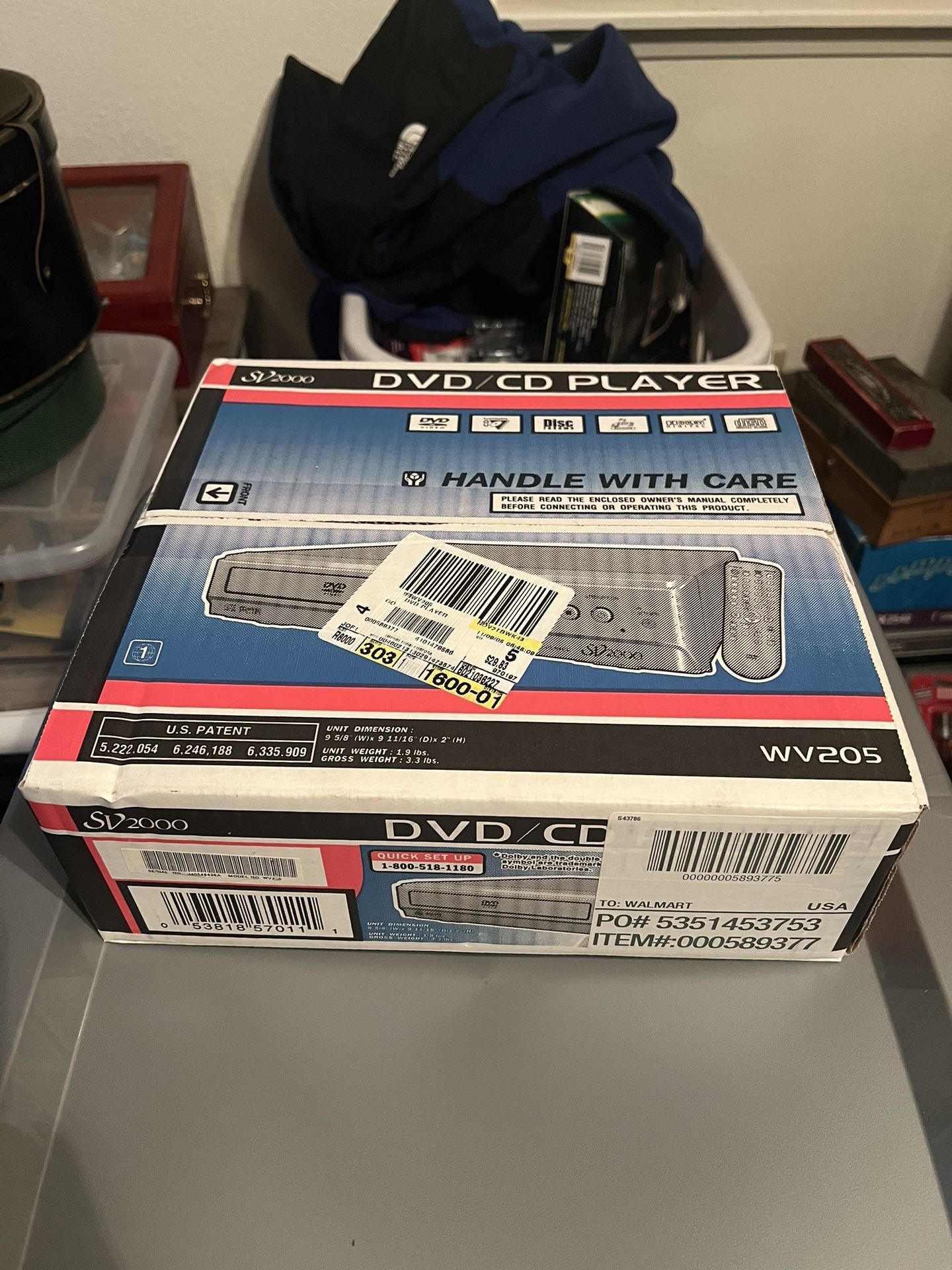 Sv2000 DVD Cd Player New