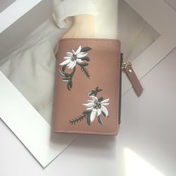 Small Wallet for Women,Snap Closure Bifold Wallet for Girls,Credit Card Holder Coin Purse