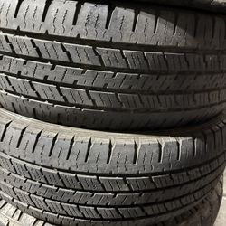 LT225/75R16 10 ply  2 used tires Hankook H/T