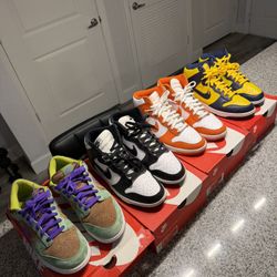 Nike Dunks 4 Pairs 11/11.5