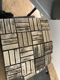 Fake wood tiles floor