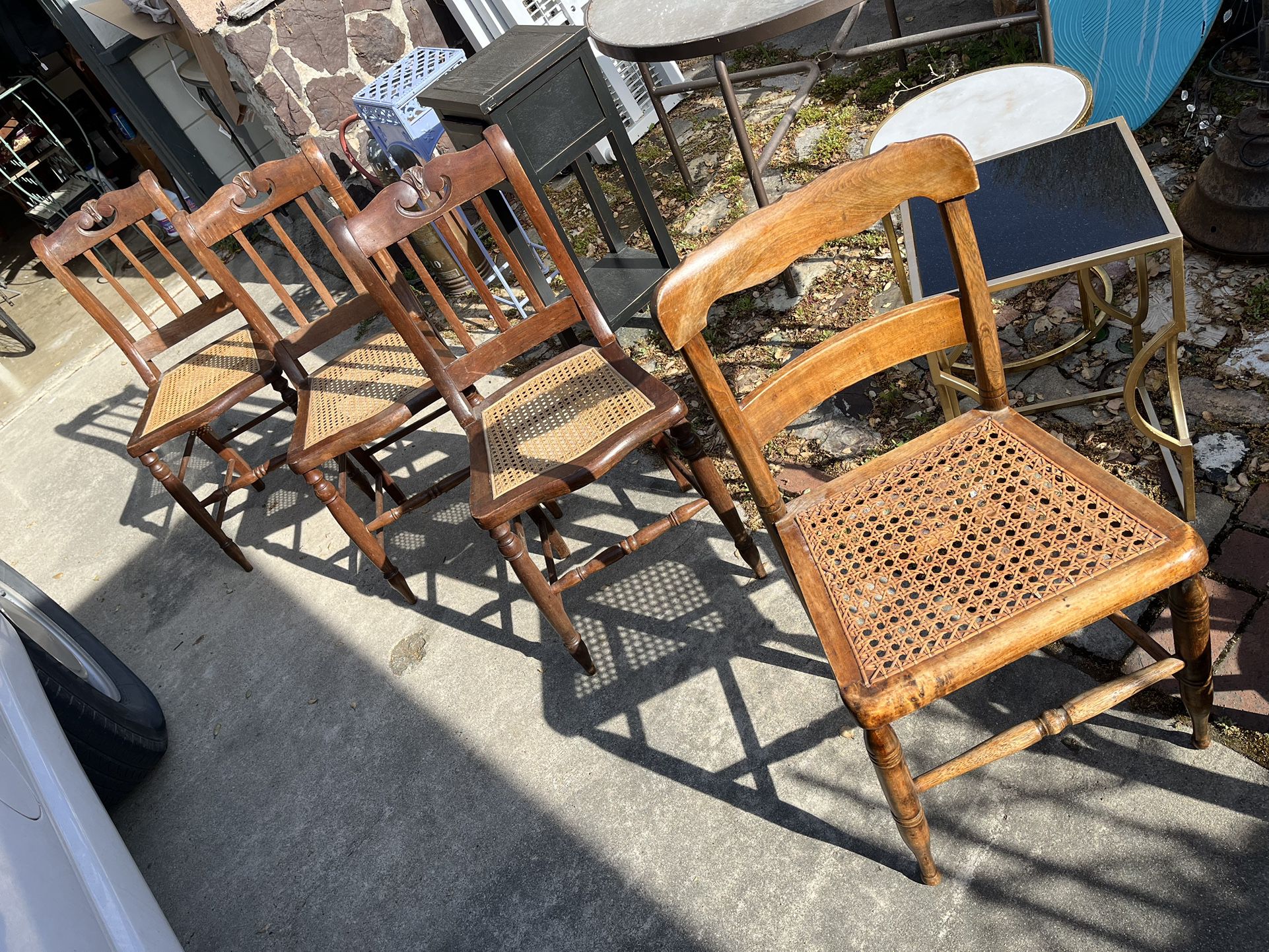 Antique Child’s Size Cane Chairs