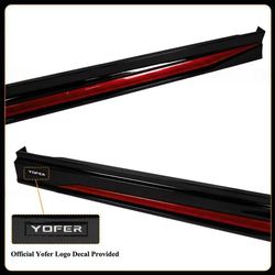 BRAND NEW 2023-2026 Honda Accord 11th Gen Yofer Radiant Red Trim Add On Side Skirt Extension