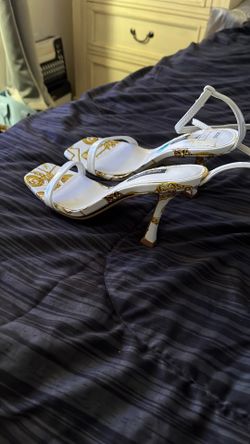 Nine West Yellow With White Heels