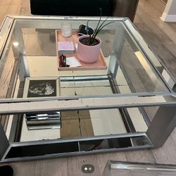 Z Gallerie Pascual Mirrored Coffee Table