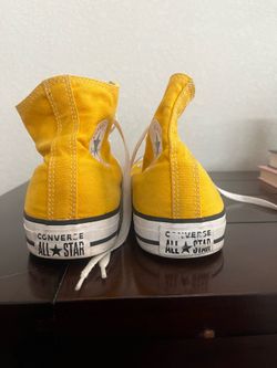 Yellow high top converse size 8 men / 10 women