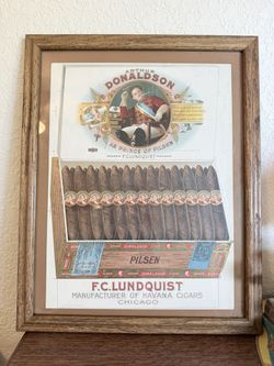 Arthur Donaldson As Prince Pilson Cigars Label By F C Lundquist Framed Art