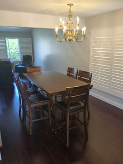 Tall Dining Room Table and Chairs