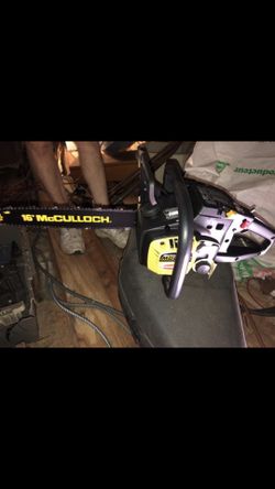 McCULLOCH 16” bar 35CC macCat chainsaw