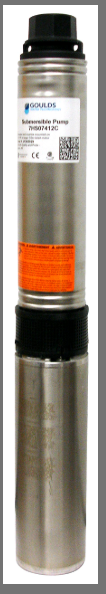 Goulds 10HS05422C 4" Submersible Water Well Pump, 10 GPM, 1/2 HP, 230 V, 2 Wire