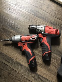 Impact and drill M12 w/ batteries