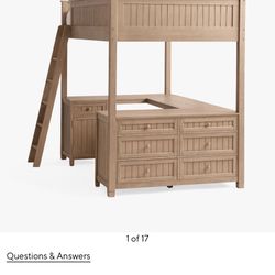 Pottery Barn Full Size Loft Bed 