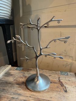 Vintage Silver Metal Display Tree.