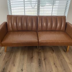 Faux Leather MCM Couch