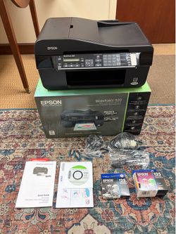Epson WorkForce 520 All-in-One Printer w/ Box + Ink — Open Box / Untested