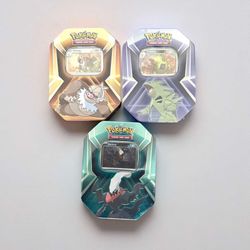 NEW Pokemon TCG Triple Whammy Tins Set Collector (Set of 3) Factory Sealed